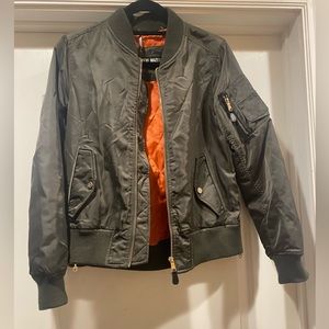 Steve Madden Side Zip Bomber Jacket S